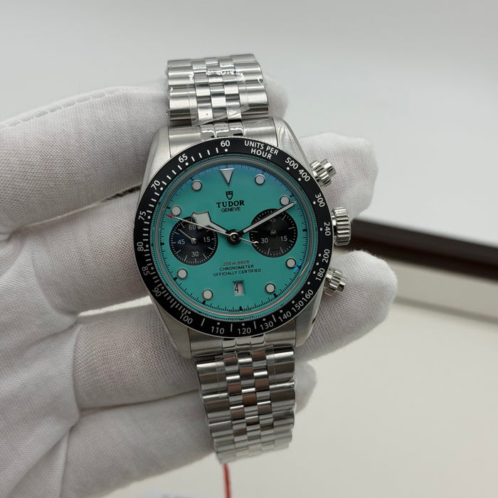 Tudor Black Bay Chrono “ Flamingo Blue” M79360N-0024- Swiss Super Clone