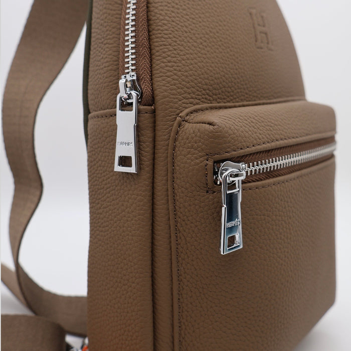 “H” Genuine Leather Chest Bag