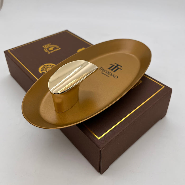 Lubinski Boat-Shaped Single Cigar Ceramic Ashtray