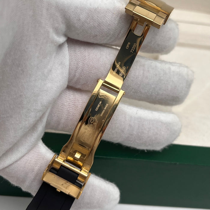 Rolex Daytona Leather  Watch Band Rubber whiteGold Dial 40mm (5A+)
