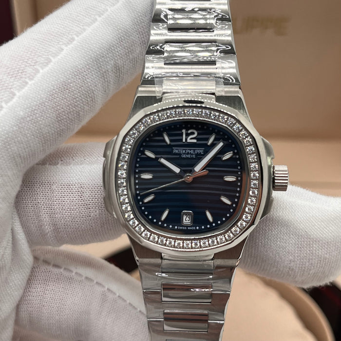 Patek Philippe Nautilus-Style Stainless Steel 33MM Watch – Navy Blue Dial