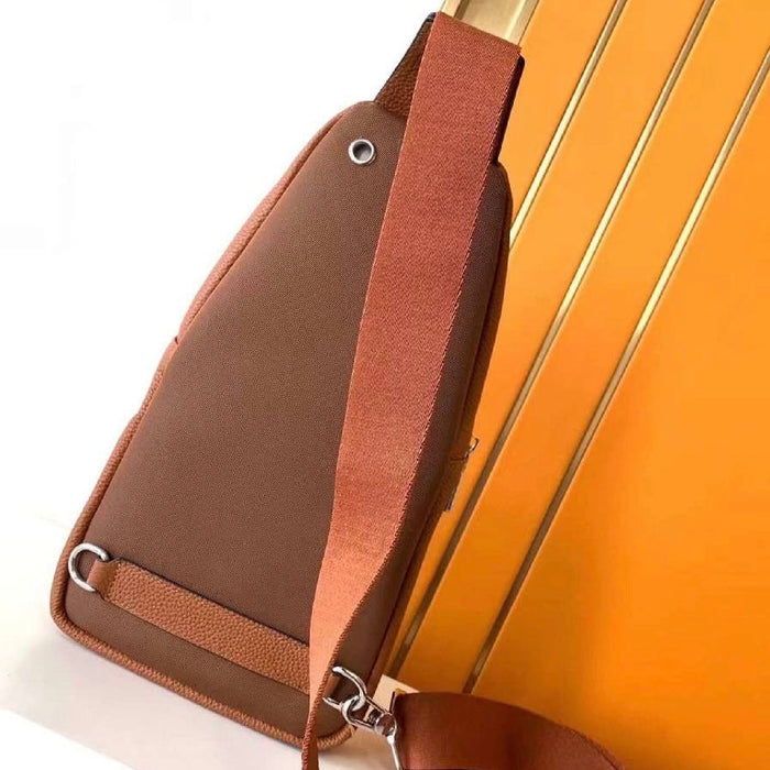 “H” Genuine Leather Chest Bag