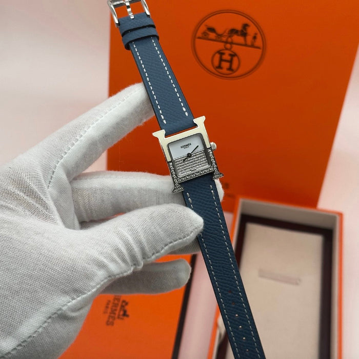 H Stress With Navy Blue Strap Watch