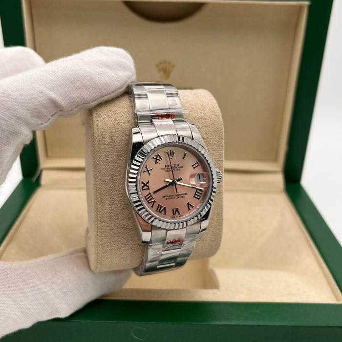 Rolex Datejust 31mm Roman Rose Diamond Dial