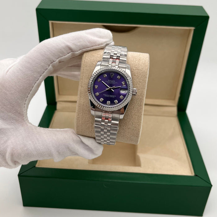 Rolex Datejust 31mm Purple Diamond Dial – Jubilee Bracelet (5A+)