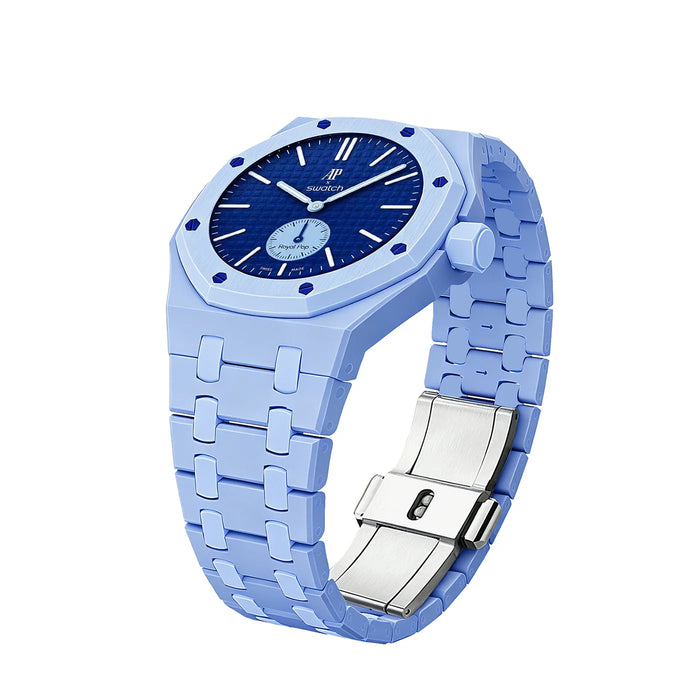 AP X SWATCH ROYAL POP Bioceramic Strap - Sky Blue