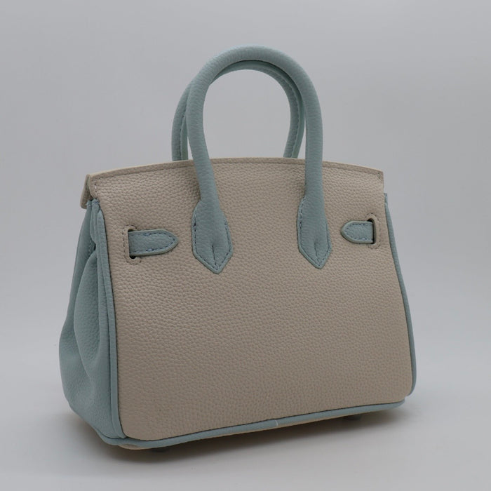 “H” Genuine Leather Two-Tone Women Bag