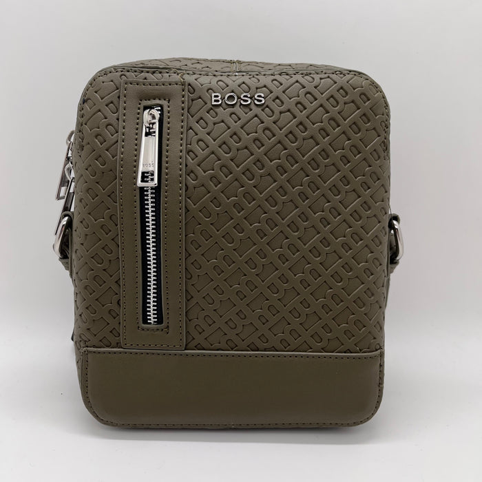 Hugo Boss Olive Green Crossbody Bag (Boss Collection)