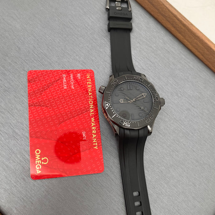 Omega Seamaster Diver 300M Co-Axial Master Chronometer "Black Black" Swiss Super Clone