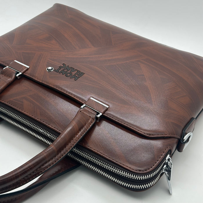 Montblanc-branded leather Laptop Bag