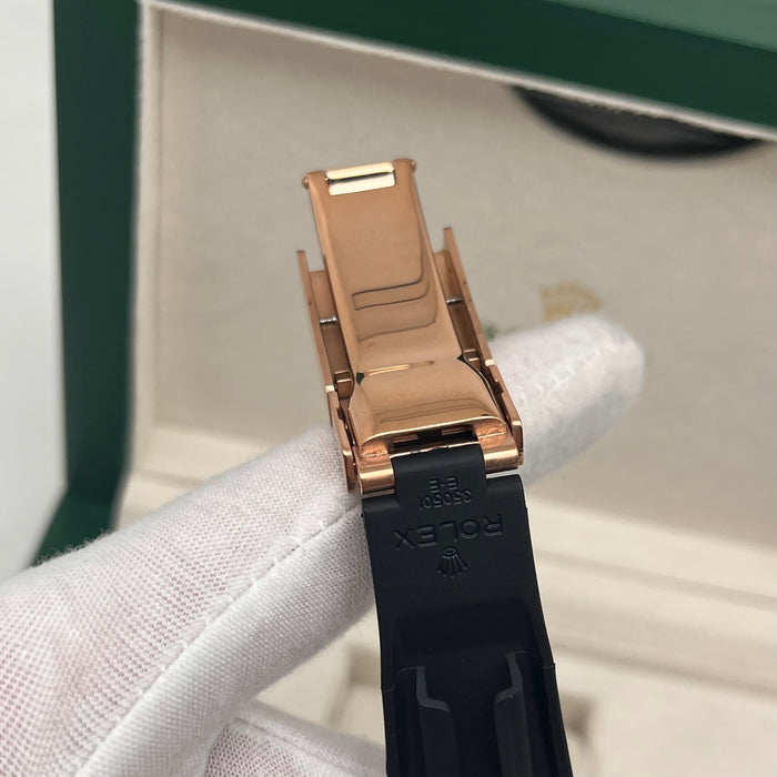 Rolex Daytona Leather  Watch Band Rubber Gold Dial 40mm (5A+)