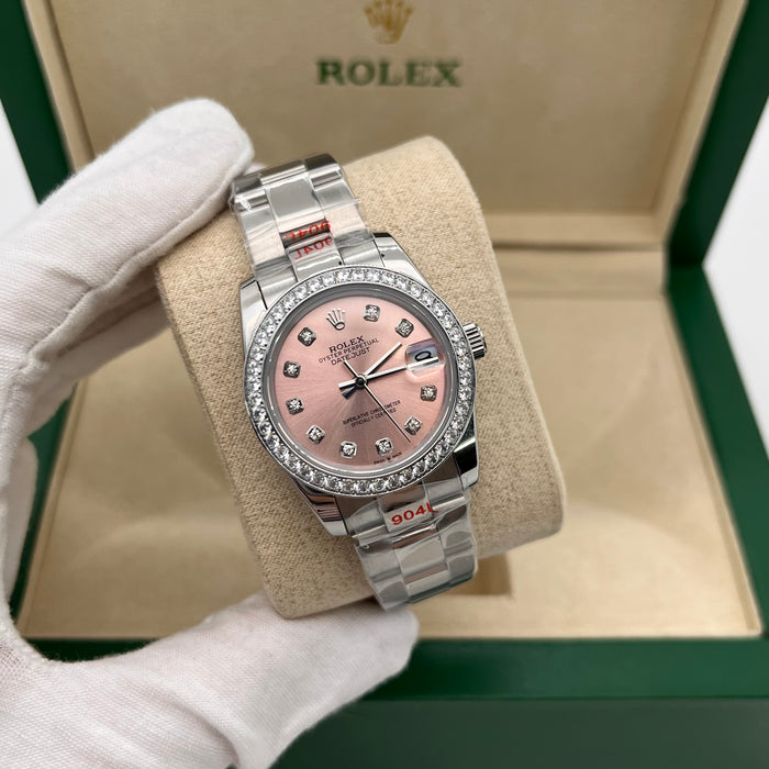 Rolex Lady Datejust Rose Dial Diamond  31MM - Oyster Bracelet (5A+)