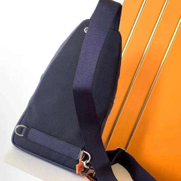 “H” Genuine Leather Chest Bag