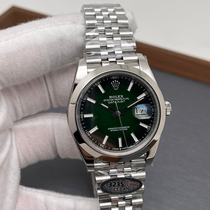 Rolex Oyster Perpetual Datejust 41 with Green Ombré Dial 2026 Swiss Super Clone