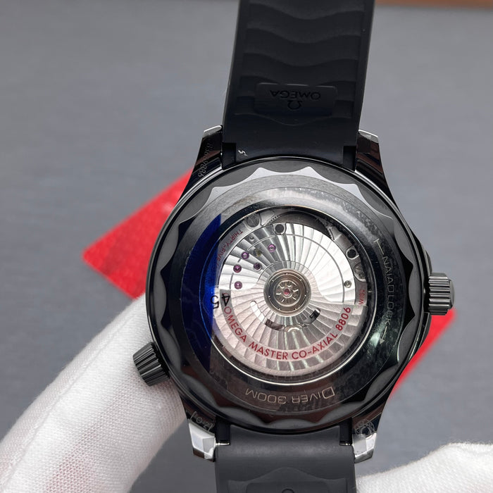 Omega Seamaster Diver 300M Co-Axial Master Chronometer "Black Black" Swiss Super Clone