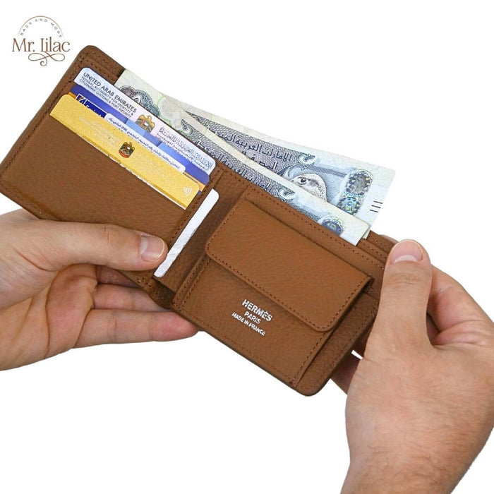 “H” Real Leather Wallet