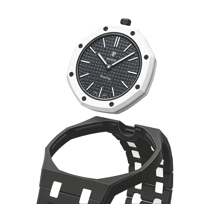 AP X SWATCH ROYAL POP
Bioceramic Strap - Black