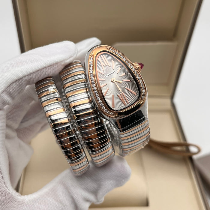 Bvlgari Serpenti Watch 35mm Two-Tone Rose Gold (S)