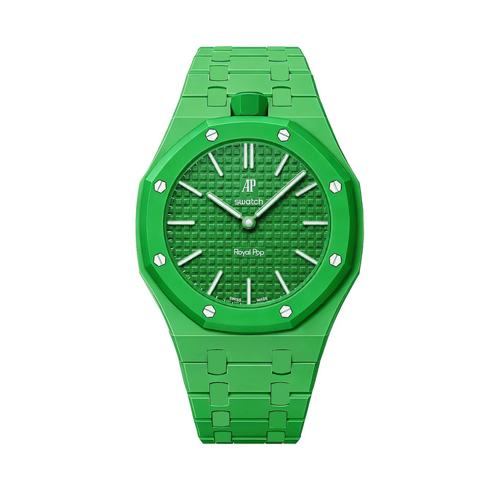 AP X SWATCH ROYAL POP Bioceramic Strap -  Green