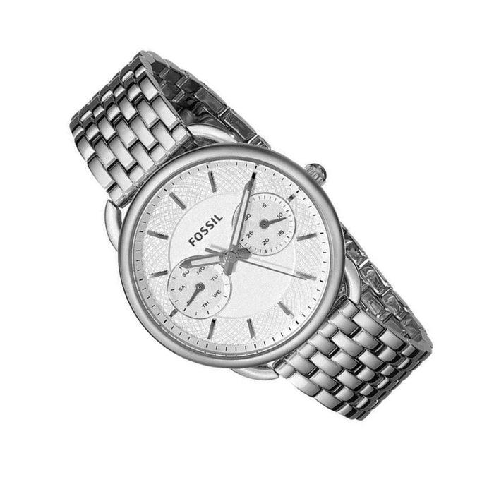 Fossil Tailor Multifunction Stainless Steel Watch - Silver Authentic