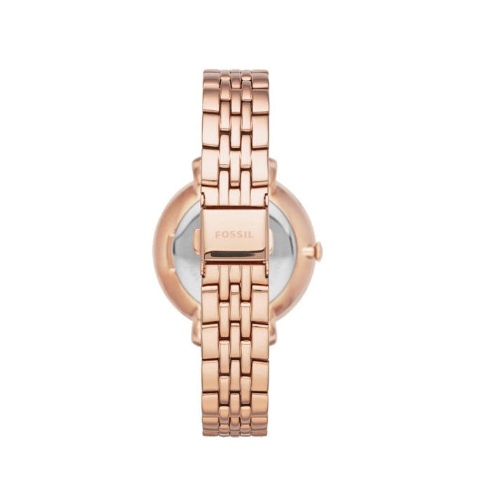 Fossil Jacqueline Three-Hand Rose Gold-Tone Stainless Steel Watch Authentic
