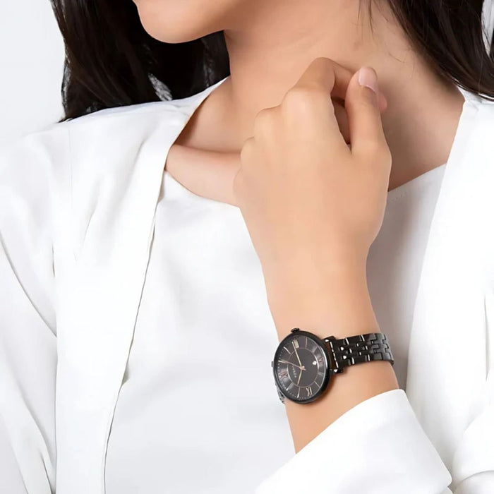 Fossil Women's Jacqueline Black Dial Stainless Steel Watch Authentic
