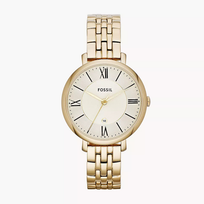 Fossil Jacqueline Gold-Tone Stainless Steel Watch (36mm) Authentic
