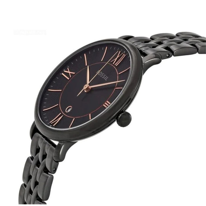 Fossil Women's Jacqueline Black Dial Stainless Steel Watch Authentic