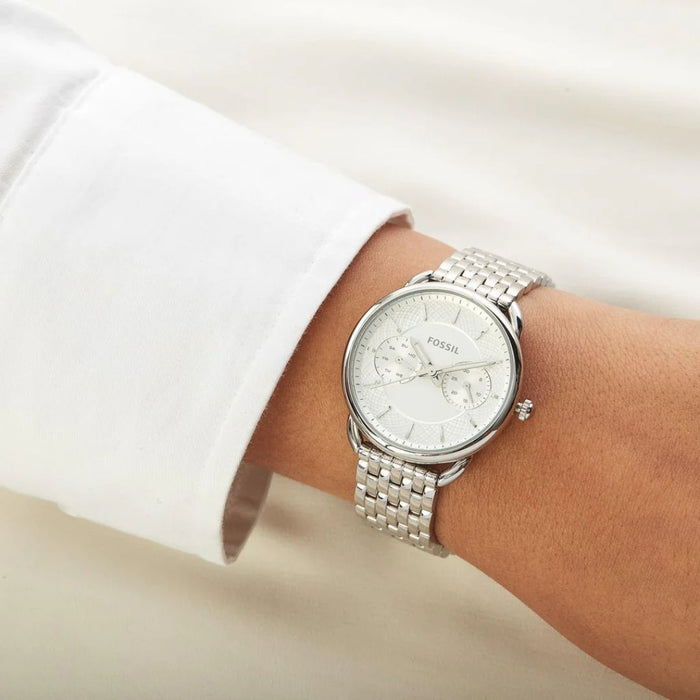 Fossil Tailor Multifunction Stainless Steel Watch - Silver Authentic