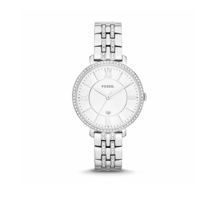 Fossil Women's Jacqueline Crystal Stainless Steel Watch Authentic