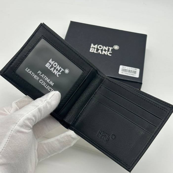 Montblanc Black Real Leather Wallet (Montblanc Collection)