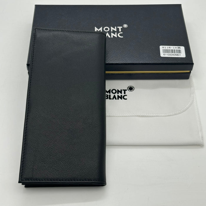 Montblanc Vertical Billfold Wallet Real Leather (Montblanc Collection)
