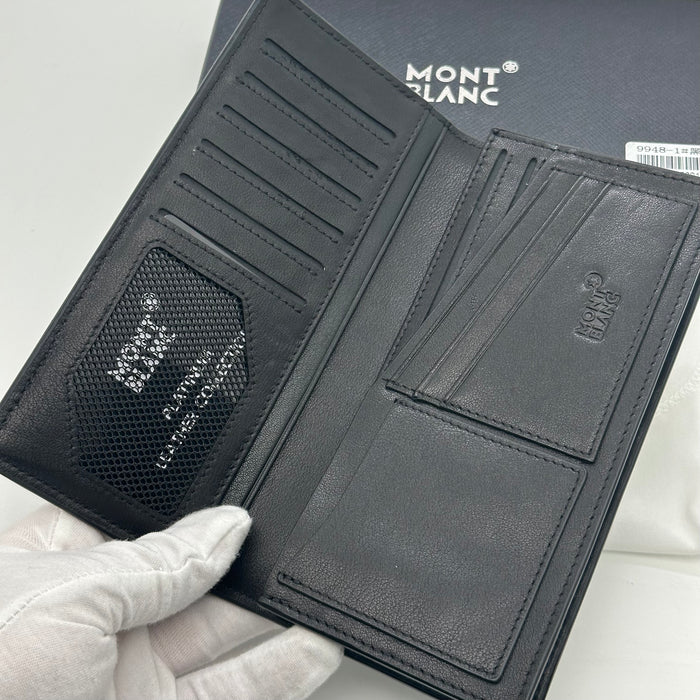 Montblanc Vertical Billfold Wallet Real Leather (Montblanc Collection)