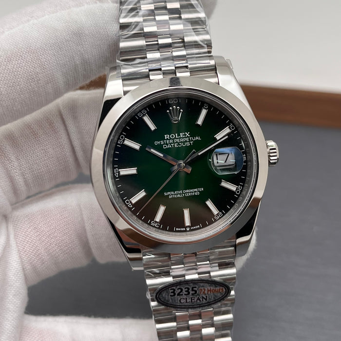 Rolex Oyster Perpetual Datejust 41 with Green Ombré Dial 2026 Swiss Super Clone