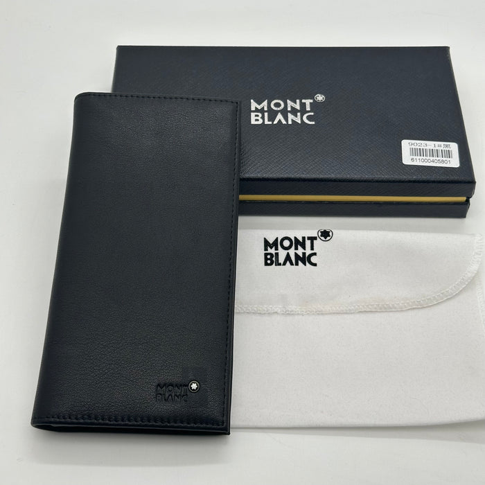 Montblanc Vertical Billfold Wallet Real Leather (Montblanc Collection)