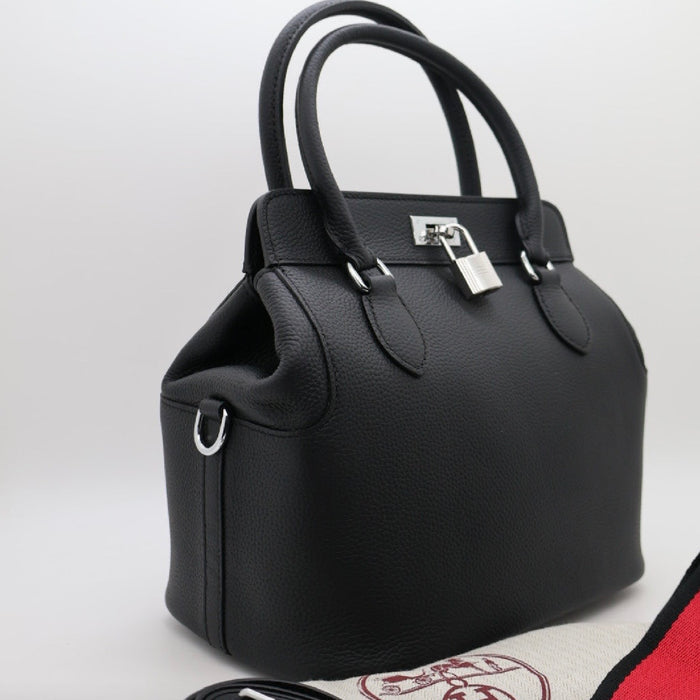 “H” Key-Lock Genuine Leather Women Bag