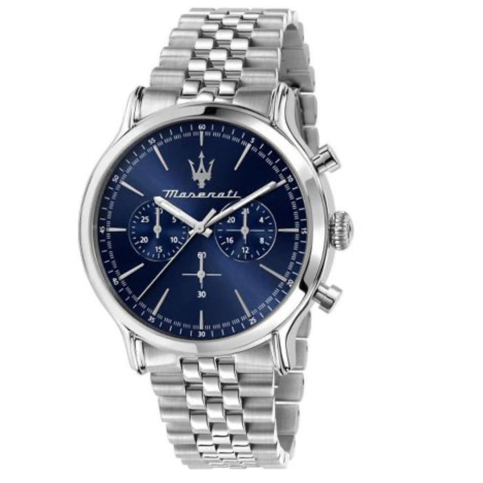 Maserati Epoca Chronograph Blue Dial R8873618024- Authentic