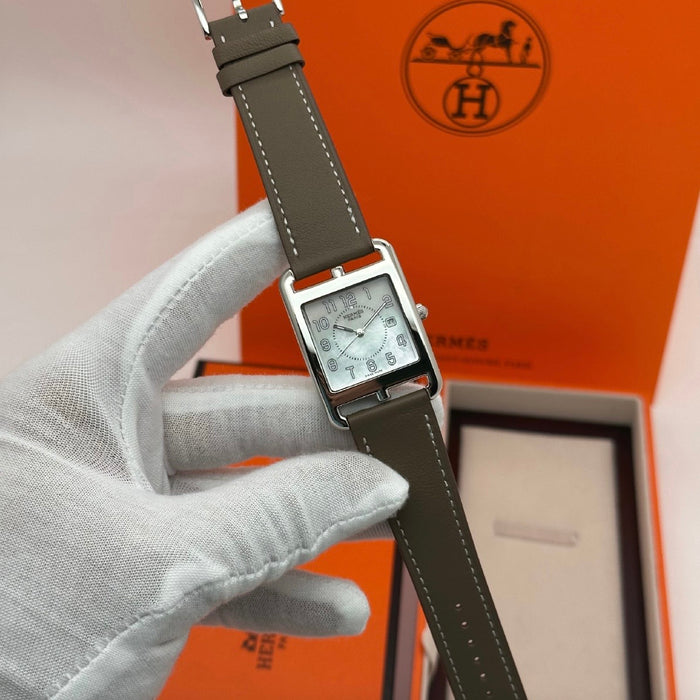“H” Cape Cod Gold Plated Brown Strap Watch For Women
