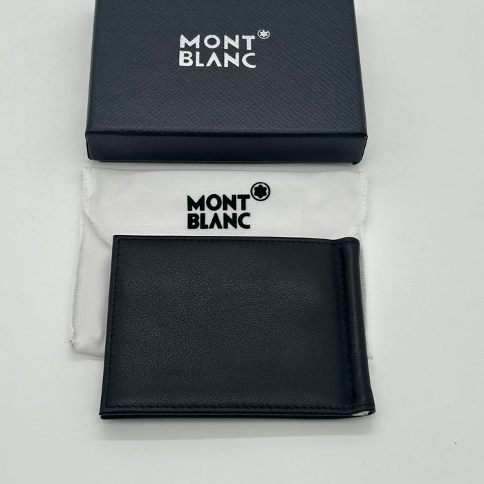 Montblanc Meisterstück black leather wallet with a money clip (Montblanc Collection)