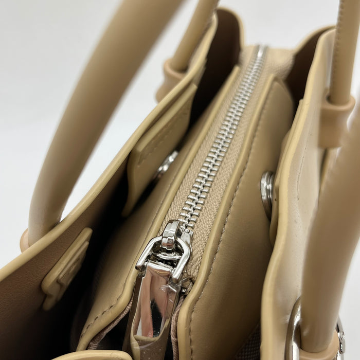 Genuine Leather Women Bag With Charm