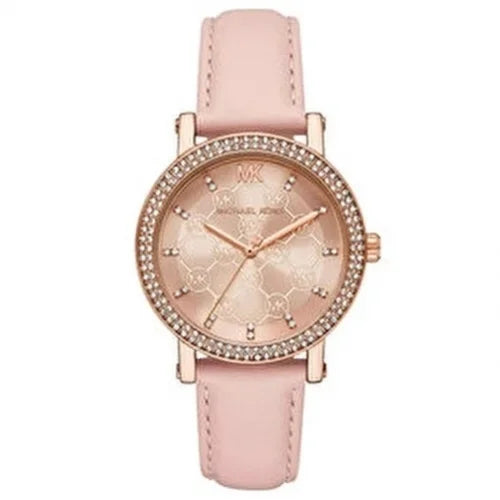 Michael Kors Corey Pink Dial Watch MK2987 Authentic