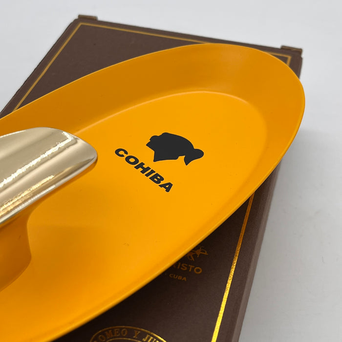Lubinski Boat-Shaped Single Cigar Ceramic Ashtray
