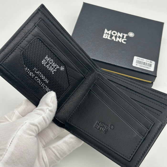 Montblanc Black Real Leather Wallet (Montblanc Collection)