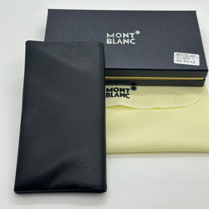 Montblanc Vertical Billfold Wallet Real Leather (Montblanc Collection)