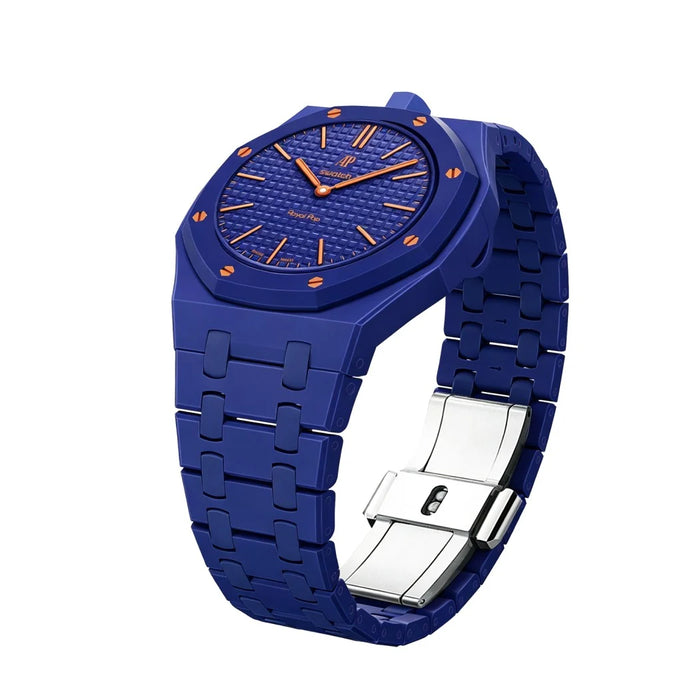 AP X SWATCH ROYAL POP Bioceramic Strap -Orenji Hachi