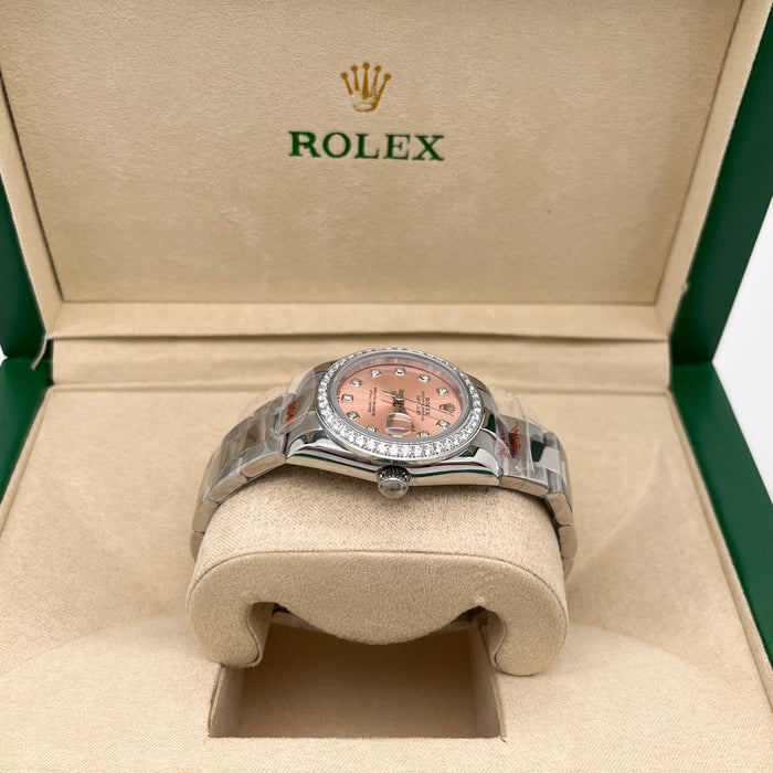 Rolex Lady Datejust Rose Dial Diamond  31MM - Oyster Bracelet (5A+)