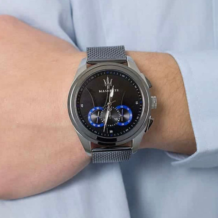 Maserati Traguardo Quartz Stainless Steel Bracelet R8873612006-Authentic