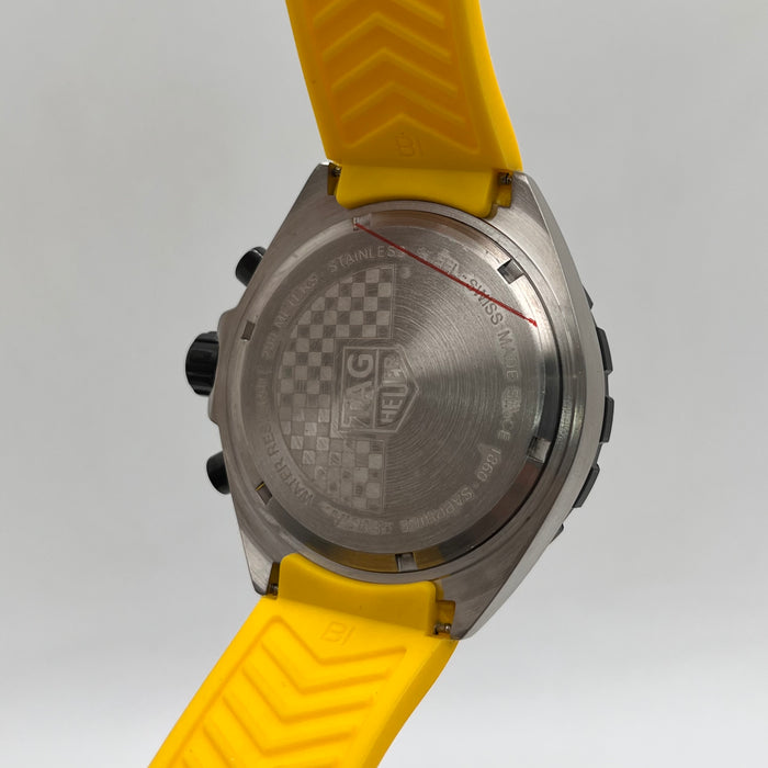 TAG Heuer Formula 1 Chronograph bold yellow dial and matching yellow rubber strap 43MM