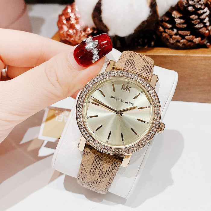 Michael Kors MKO1026 Corey Pave Crystals Women’s Watch Authentic
