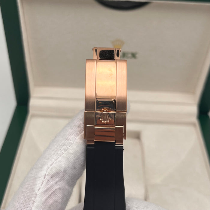 Rolex Daytona Leather  Watch Band Rubber Gold Dial 40mm (5A+)